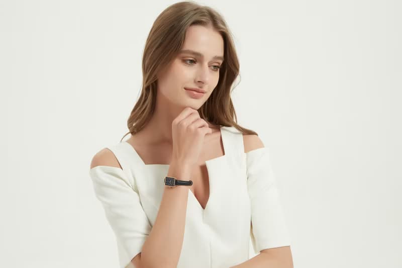 【MOONART】方型手錶 夢幻系列-天使黑新 女裝手錶珍珠貝藝術手錶