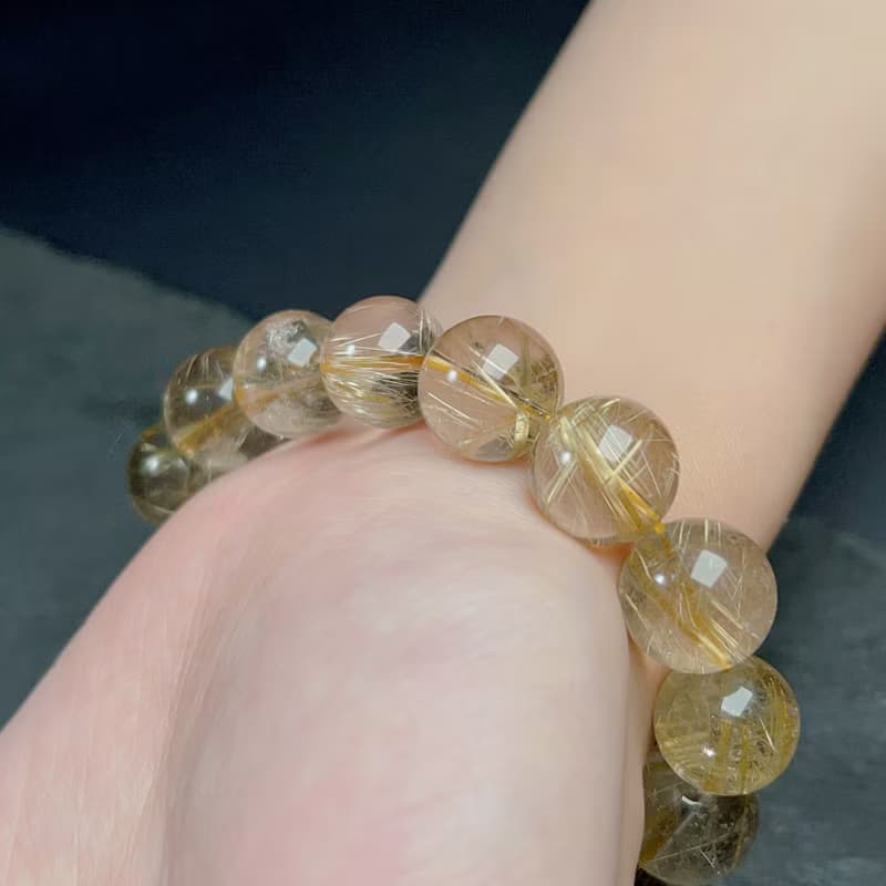 天然鈦金水晶手珠| 天然水晶 | 送禮