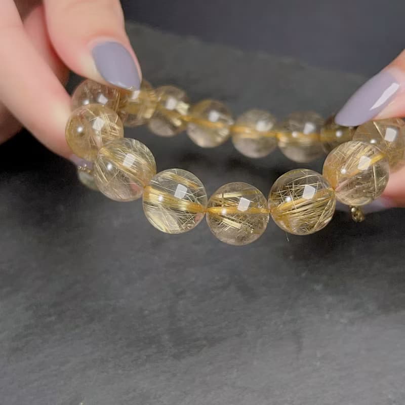 天然鈦金水晶手珠| 天然水晶 | 送禮