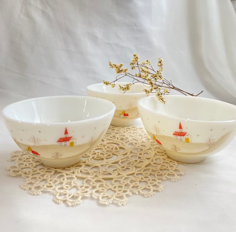 【好日戀物】台灣之光Opalcol正同特級白玉瓷碗6入組