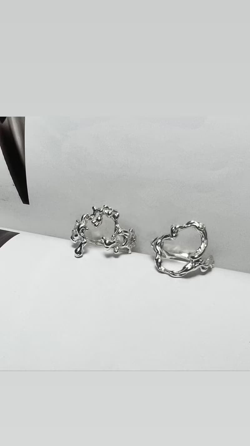 圓滿或缺憾 紋路純銀戒指