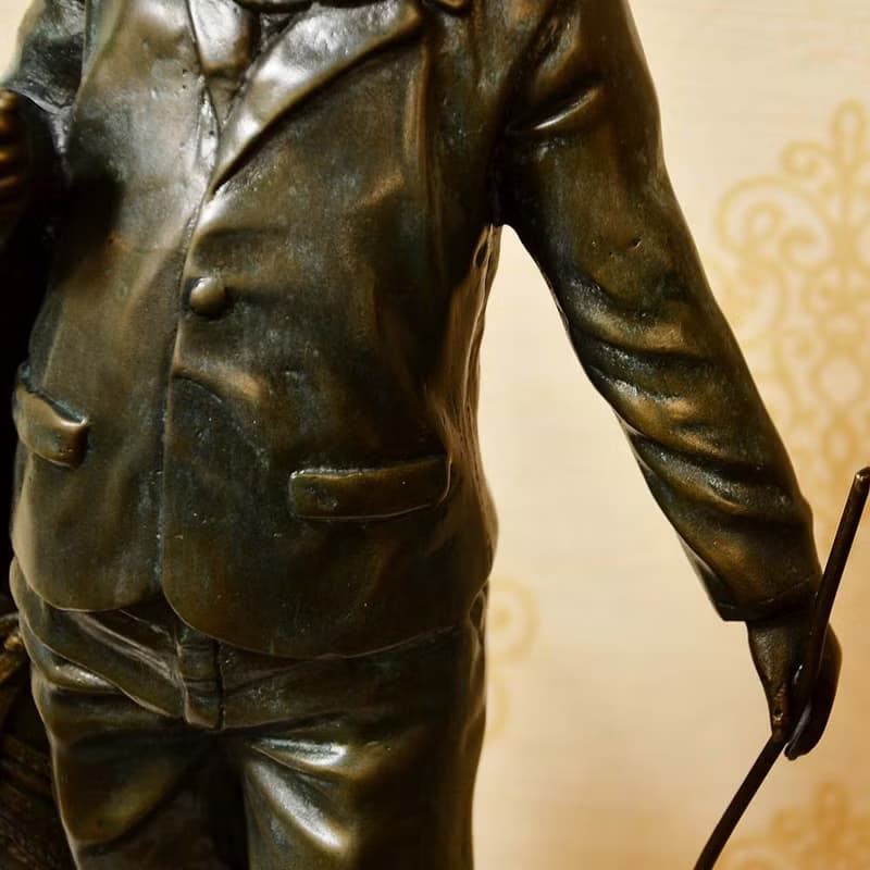 【DREAM LIGHTS傢俱家飾館】高爾夫球童銅雕大理石座