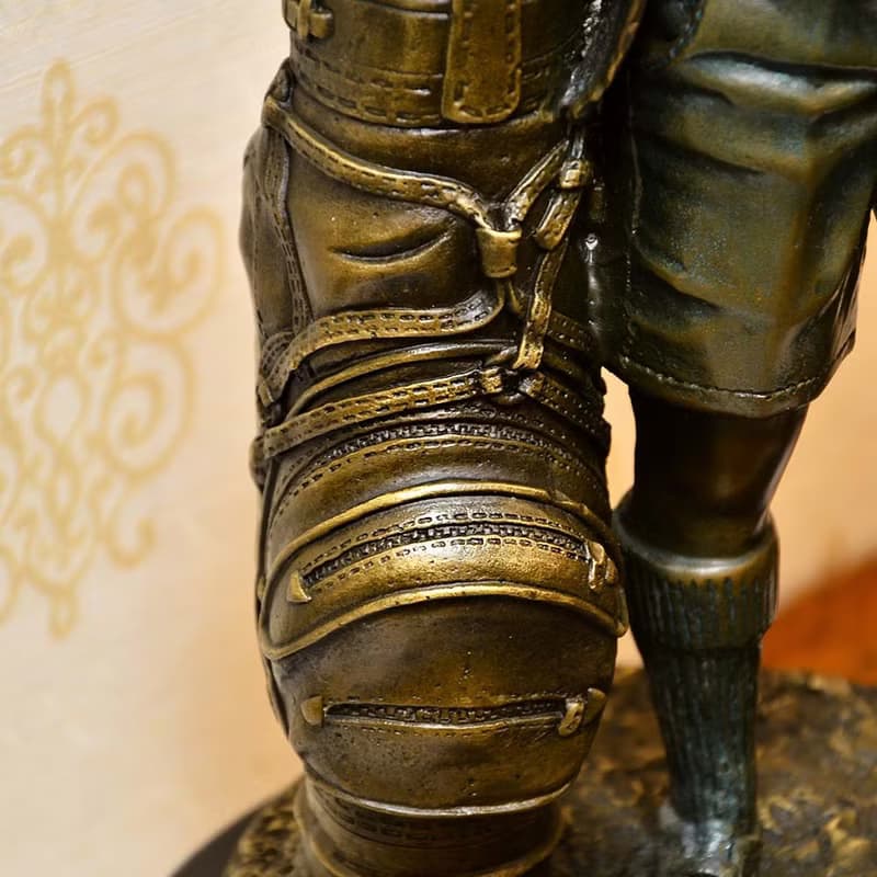 【DREAM LIGHTS傢俱家飾館】高爾夫球童銅雕大理石座