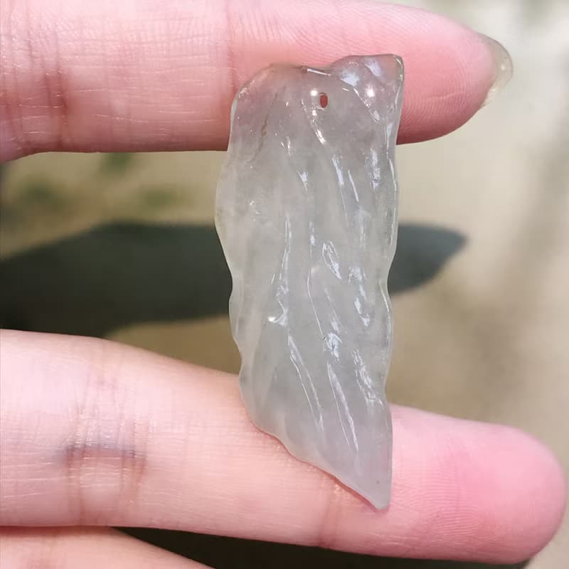 冰種翡翠隨形項鍊 | 天然緬甸玉翡翠A貨 | 送禮