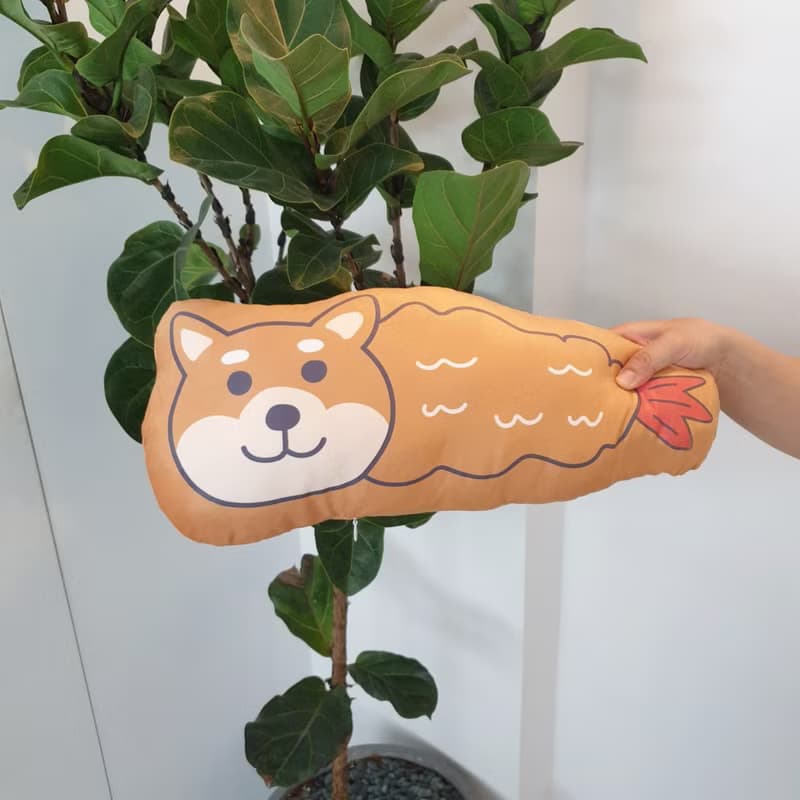 柴犬炸蝦 抱枕 午睡枕