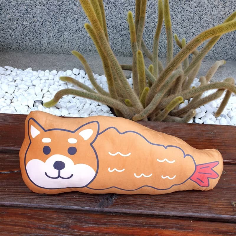 柴犬炸蝦 抱枕 午睡枕