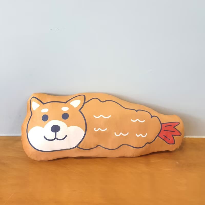 柴犬炸蝦 抱枕 午睡枕