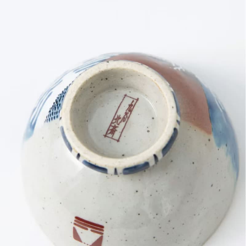 九谷燒-盃 北齋凱風快晴