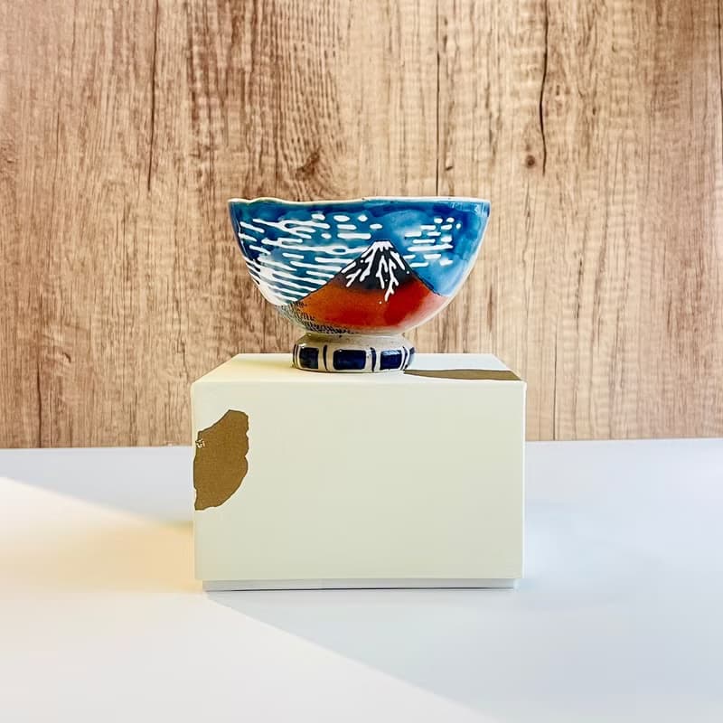 九谷燒-盃 北齋凱風快晴