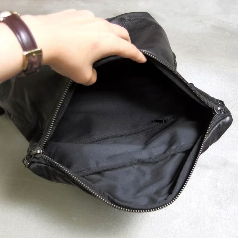 日本率性牛皮後背包  Made in Japan by LESS DESIGN