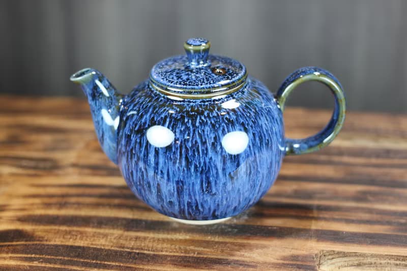 【送禮好物】240ml 湛海 天目釉 圓滿茶壺 鶯歌名家葉敏祥作品