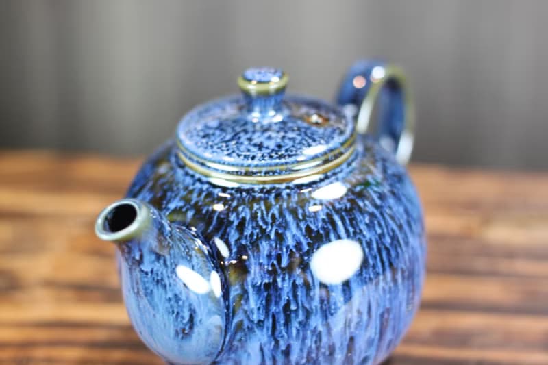 【送禮好物】240ml 湛海 天目釉 圓滿茶壺 鶯歌名家葉敏祥作品