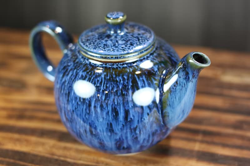 【送禮好物】240ml 湛海 天目釉 圓滿茶壺 鶯歌名家葉敏祥作品