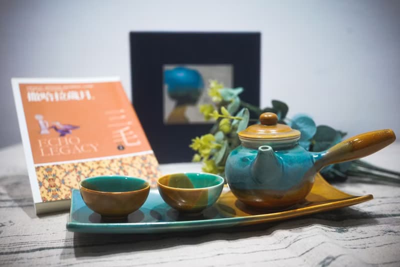 茶壺杯盤組(一壺二杯一盤)・三毛撒哈拉系列/送禮包裝/小卡代寫