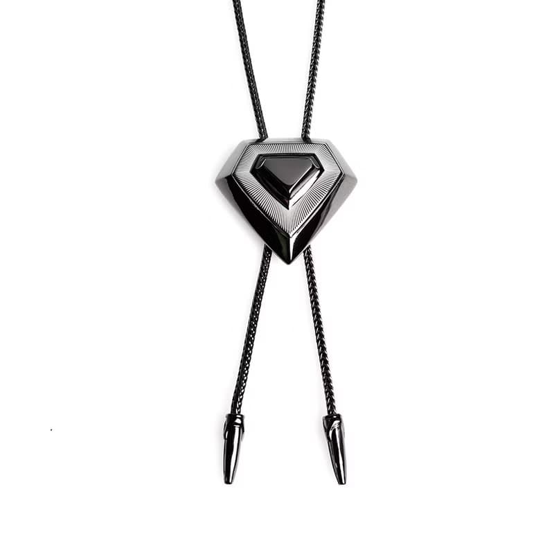 幾何系列 三角形 保羅領帶 Bolo Tie 領繩項鍊 金屬繩領帶 長項鍊