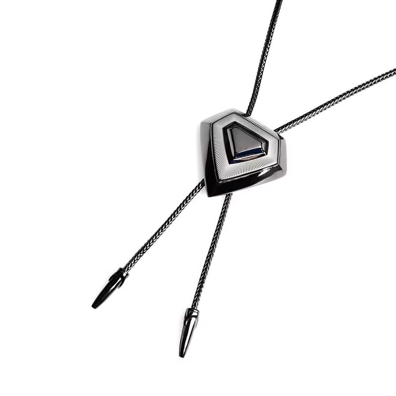幾何系列 三角形 保羅領帶 Bolo Tie 領繩項鍊 金屬繩領帶 長項鍊