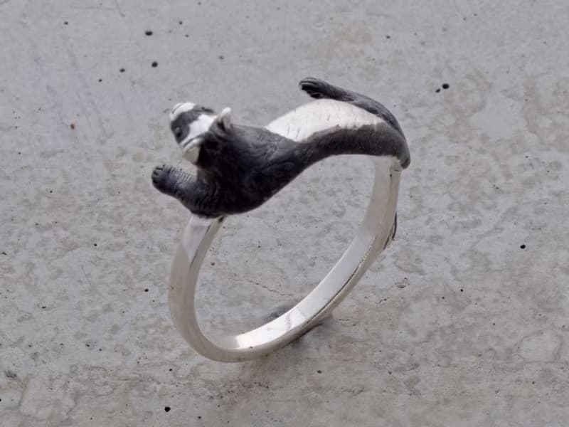 くつろぎフェレットの指輪