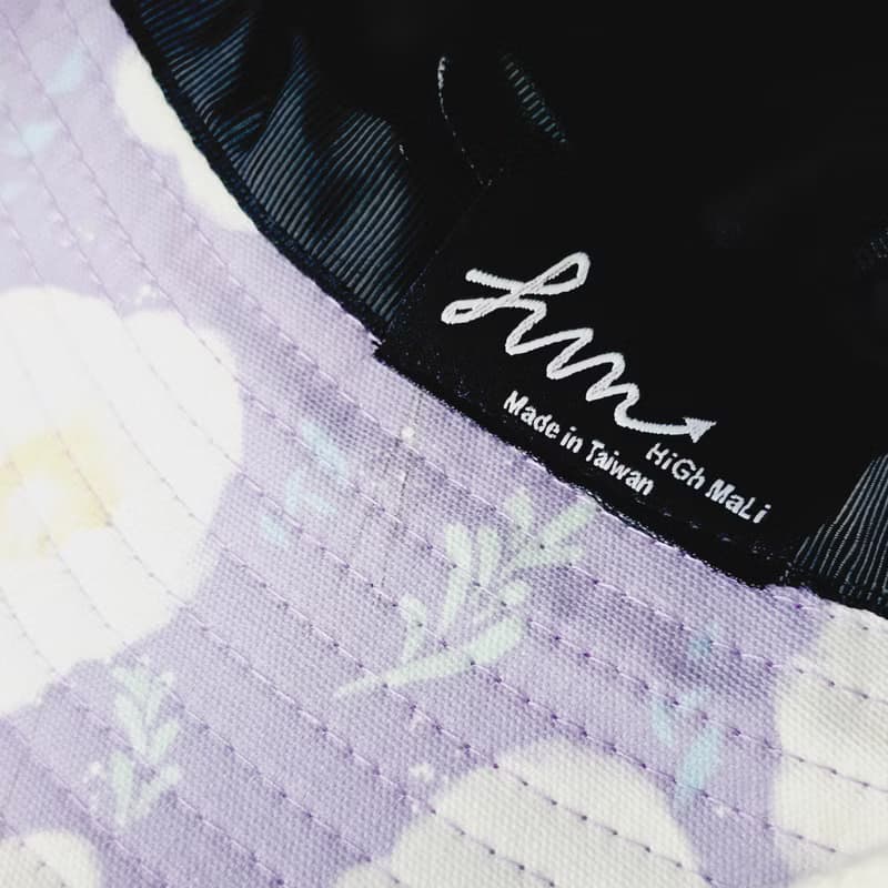 【HiGh MaLi】時尚糖果系登山帽/紫+白花#防曬#遮陽#禮物