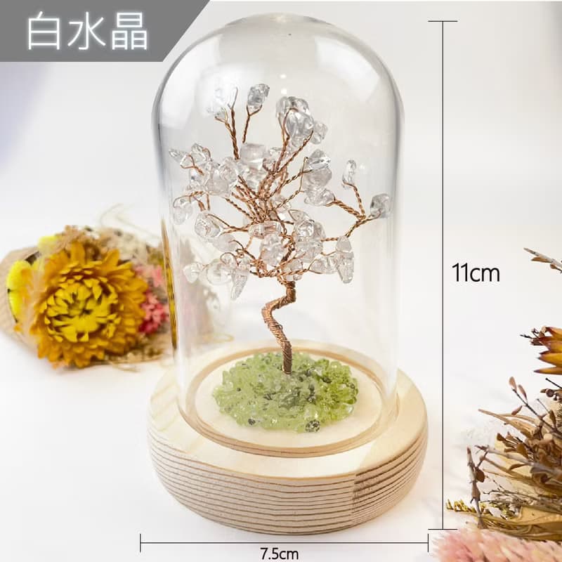 生命之樹/水晶樹/脈輪/助眠/冥想/能量/開運招財/橄欖石/紫水晶樹
