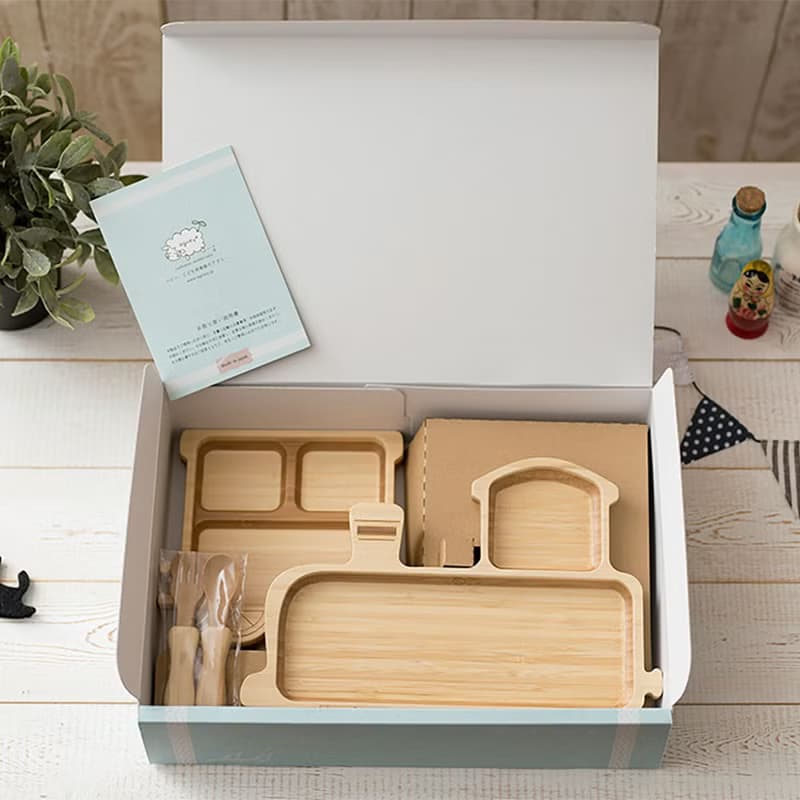 【agney】日本孟宗竹餐盤組 -火車組合(附S湯叉)