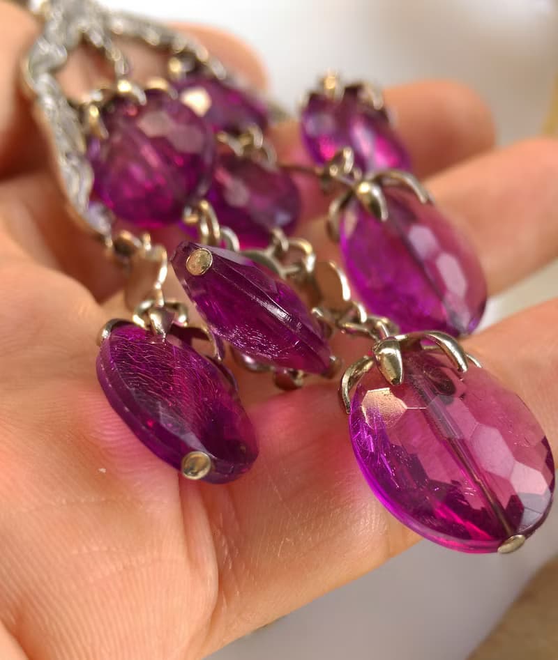 【西洋古董飾品】SARAH COV  Wisteria 項鍊 大墜項鍊
