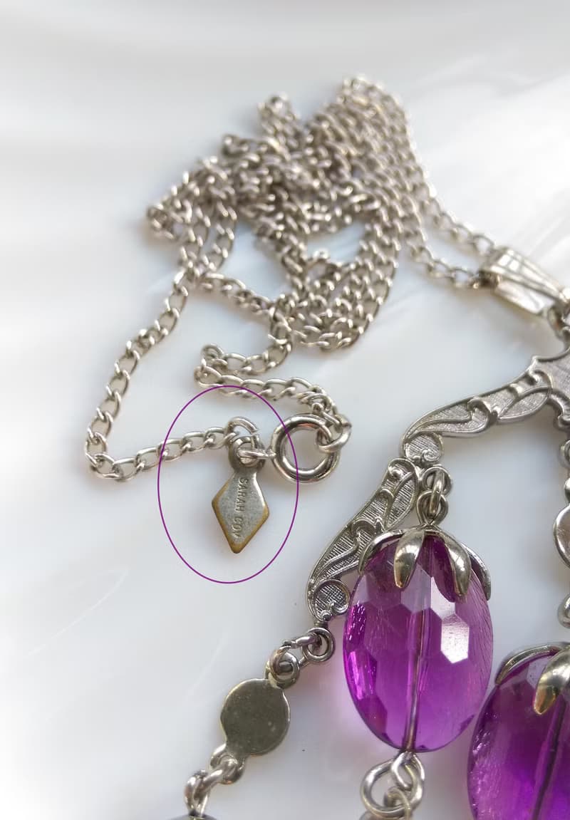 【西洋古董飾品】SARAH COV  Wisteria 項鍊 大墜項鍊