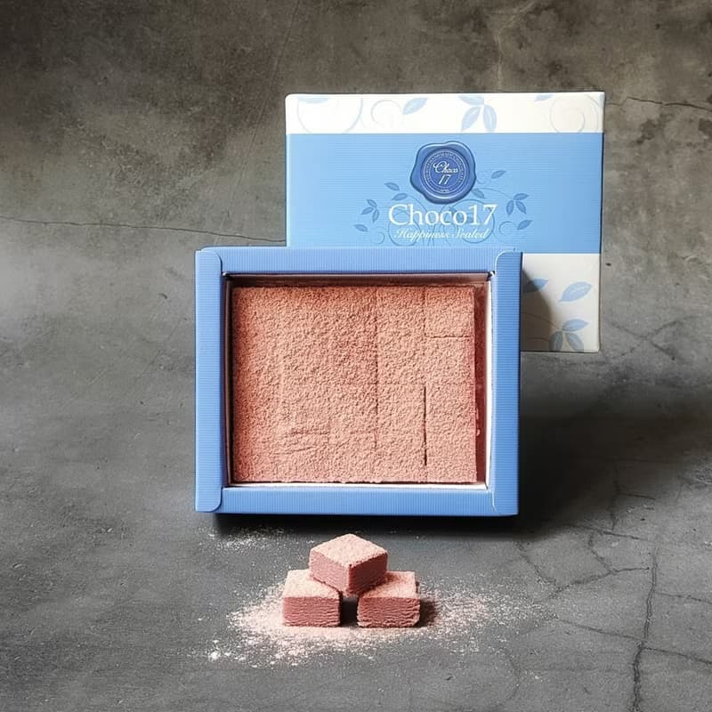 Choco17巧克力  覆盆莓生巧克力  20顆/小禮盒無附禮袋