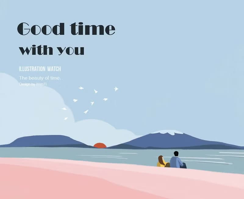 插畫X手錶 - Good time with you【Love story 3】