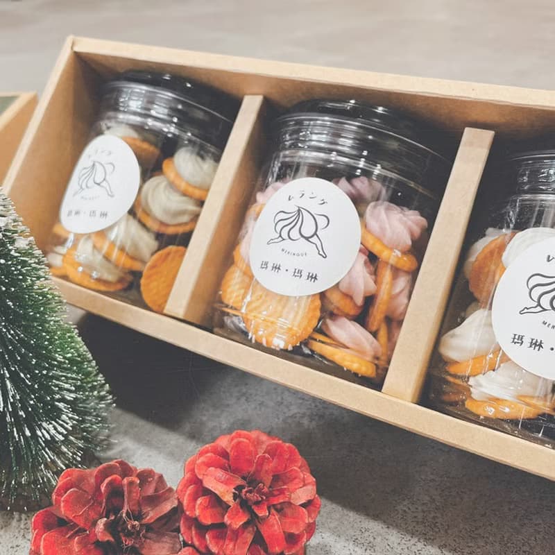 自然菓萃蛋白霜餅乾 / 瑪琳瑪琳 經典3入禮盒