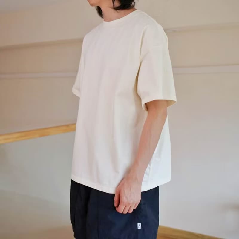oversize寬版落肩重磅320g中性短袖T / 簡約 / 情侶 / 素色