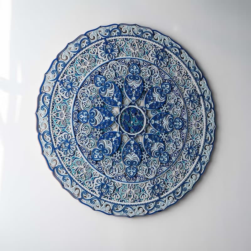 如花盛開|圓形客廳藝術掛畫餐廳掛畫新款輕奢高級立體畫