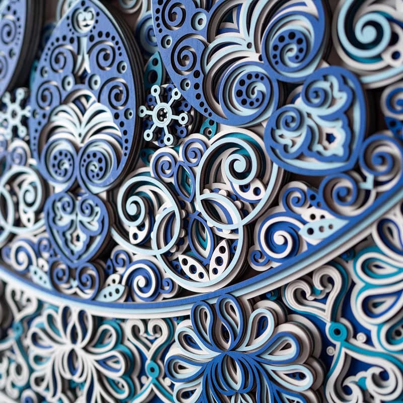 如花盛開|圓形客廳藝術掛畫餐廳掛畫新款輕奢高級立體畫