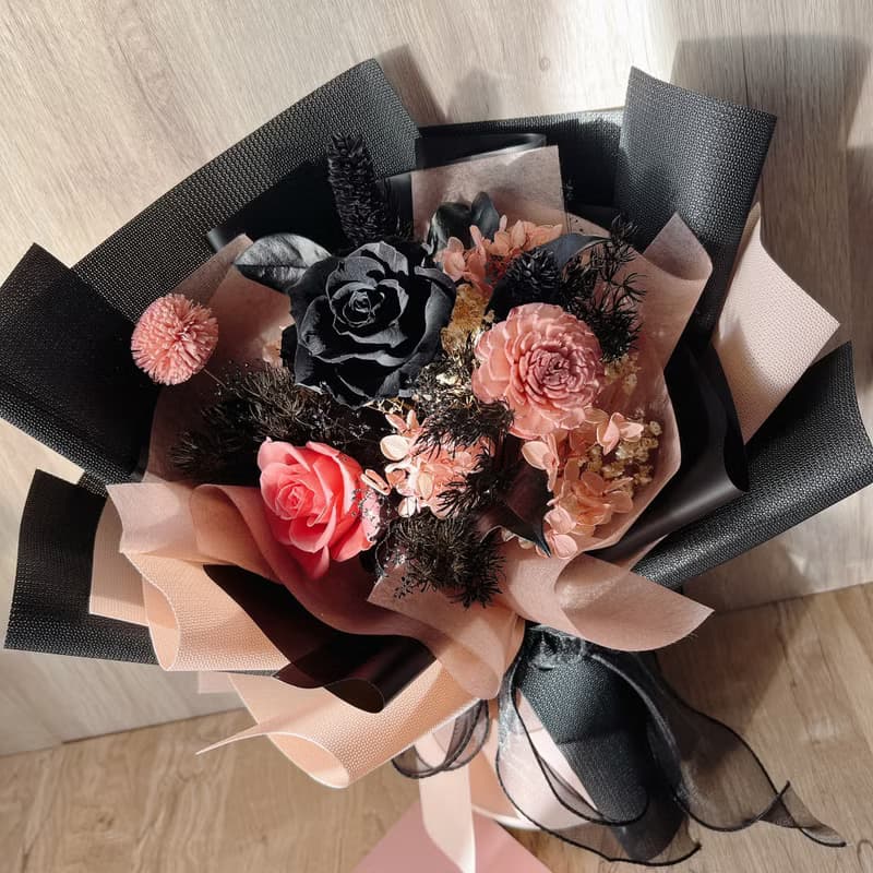 【新款花束】永生乾燥花束/七夕/謝師禮/畢業花束/情人節花束