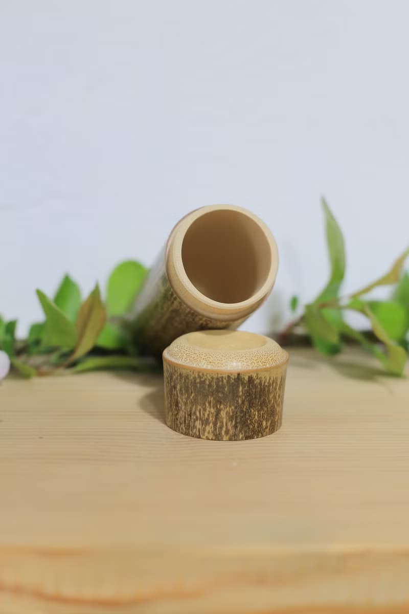 竹製品 | 小斑竹筒 | 茶筒 小物筒 | 手工打磨 自然健康