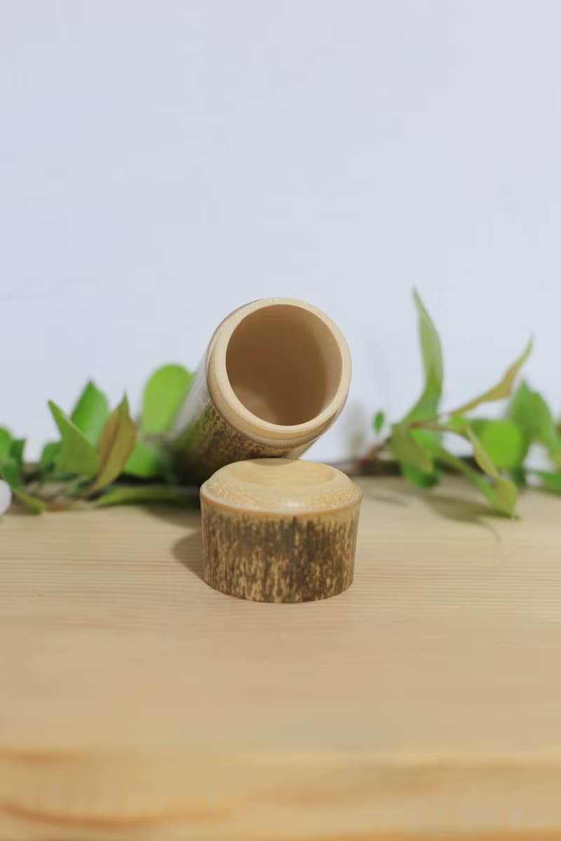 竹製品 | 小斑竹筒 | 茶筒 小物筒 | 手工打磨 自然健康