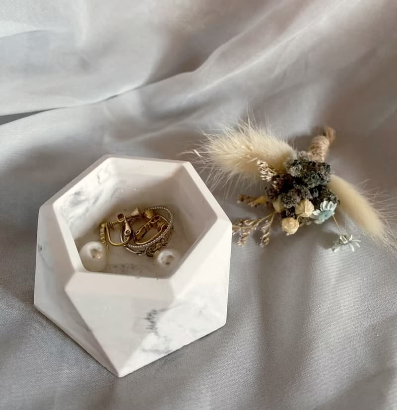 【擴香小物】水墨紋擴香石膏小盆器2入| 可加購發光底座