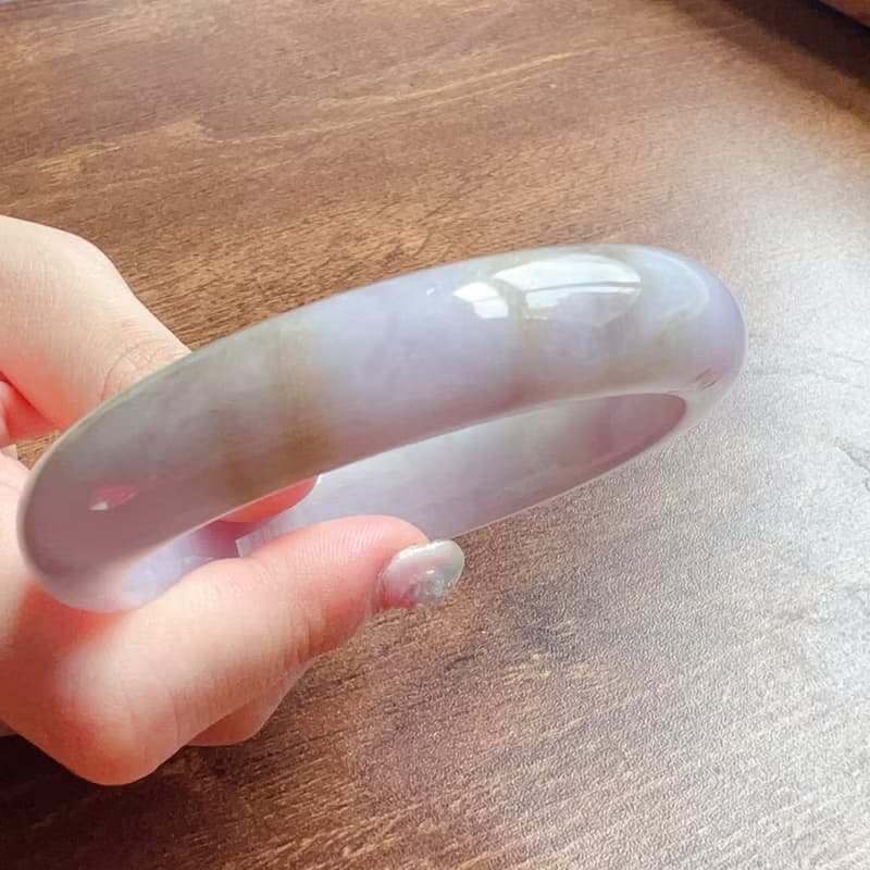 紫羅蘭翡翠手鐲 | 17.5圍 | 天然緬甸玉翡翠A貨 | 送禮
