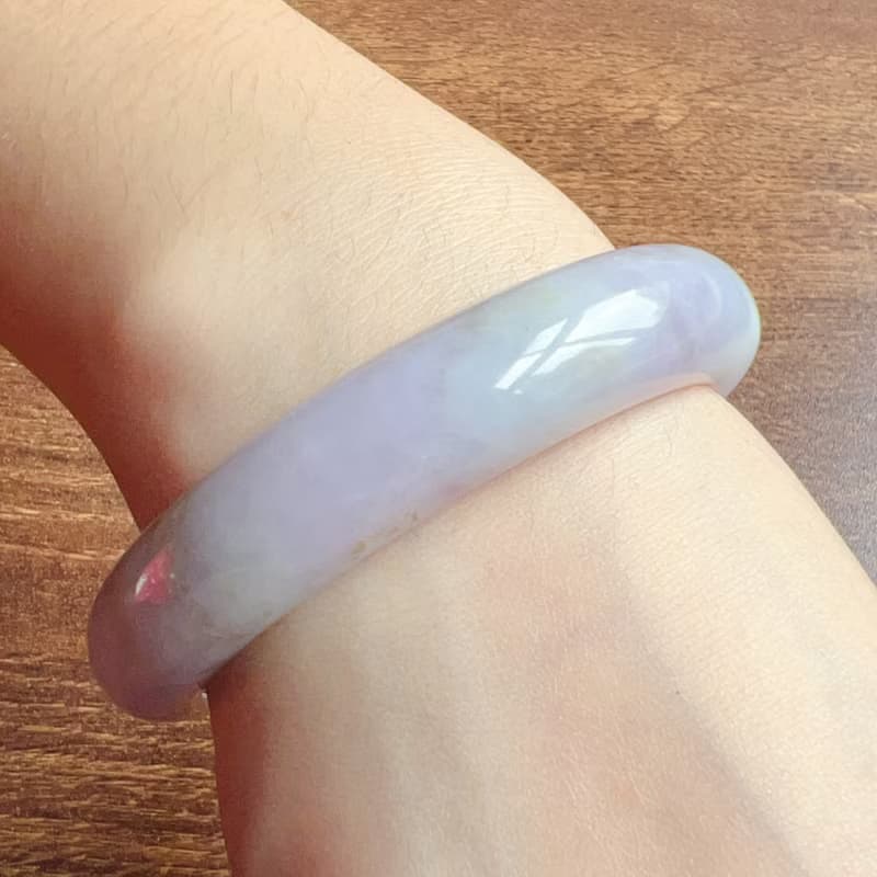 紫羅蘭翡翠手鐲 | 17.5圍 | 天然緬甸玉翡翠A貨 | 送禮