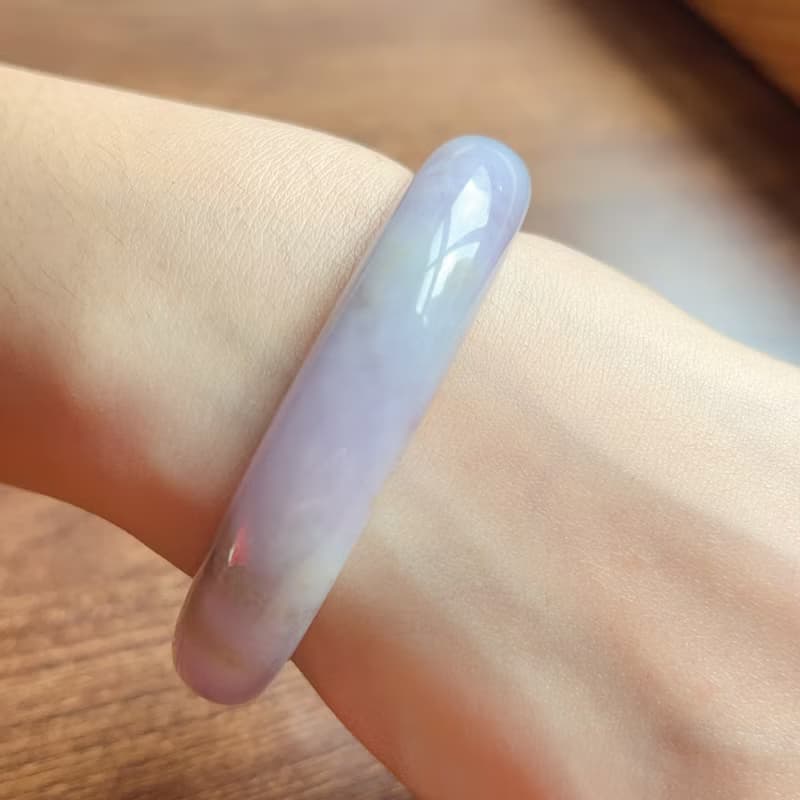 紫羅蘭翡翠手鐲 | 17.5圍 | 天然緬甸玉翡翠A貨 | 送禮