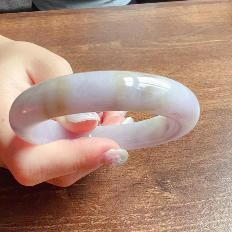 紫羅蘭翡翠手鐲 | 17.5圍 | 天然緬甸玉翡翠A貨 | 送禮