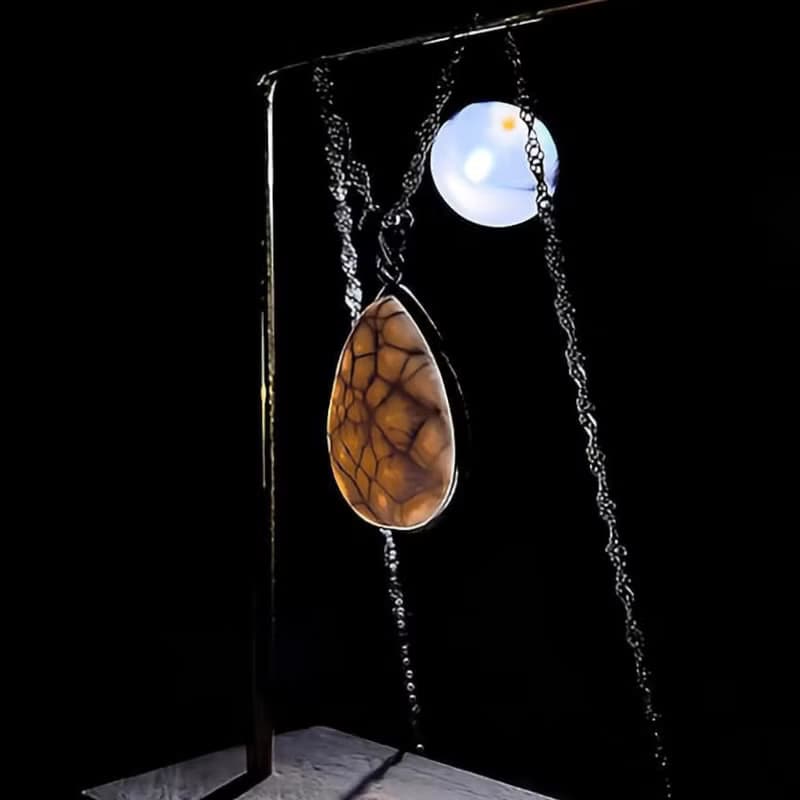 【粉紅海紋】粉紅拉利瑪 (配純銀項鏈)