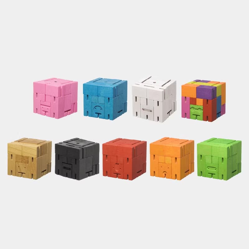 Cubebot 酷比人【經典迷你】木製變形積木機器人 益智設計玩具