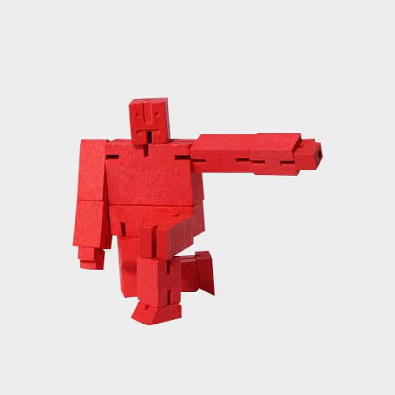Cubebot 酷比人【經典迷你】木製變形積木機器人 益智設計玩具