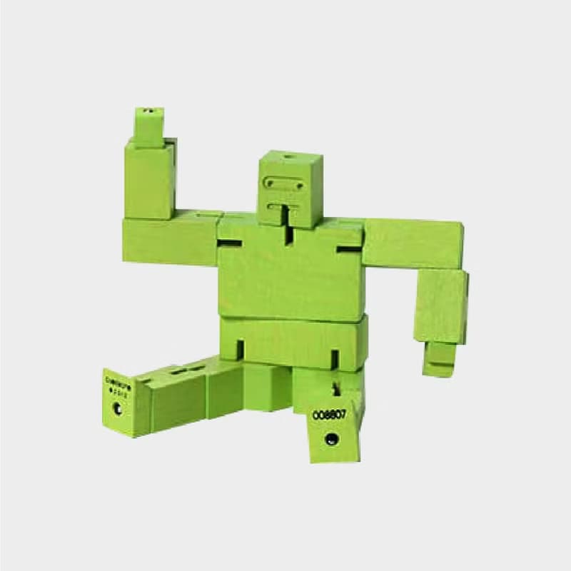 Cubebot 酷比人【經典迷你】木製變形積木機器人 益智設計玩具