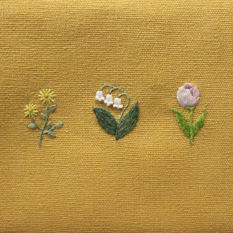 手工刺繡卡片零錢包/有錢花