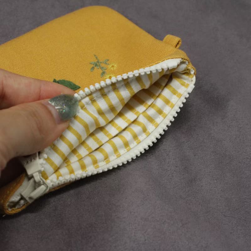 手工刺繡卡片零錢包/有錢花