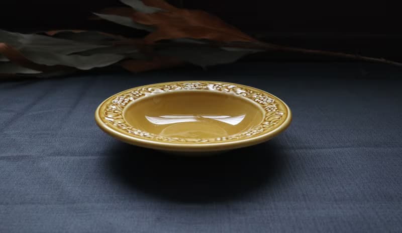 早期陶盤-秋果 (餐具/老件/舊物/陶瓷/英格蘭)