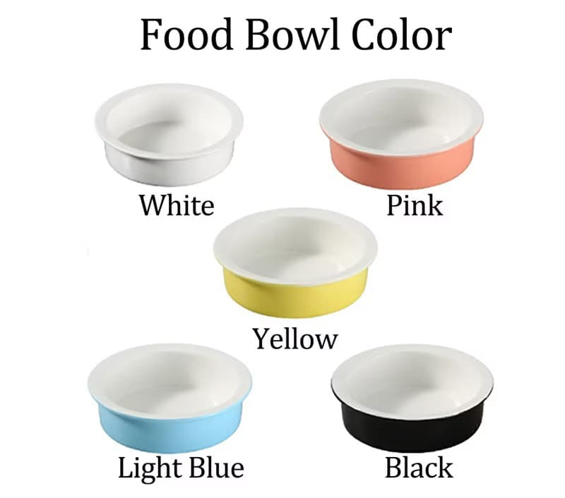 フルイドアート(ピンク)フードスタンド　フードボウル　食器スタンド　小型犬　中型犬　ネコ　木製　オーダー可能