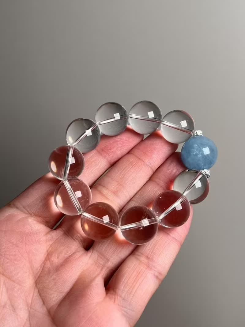 天然白水晶 海藍寶 Z-20250712-044