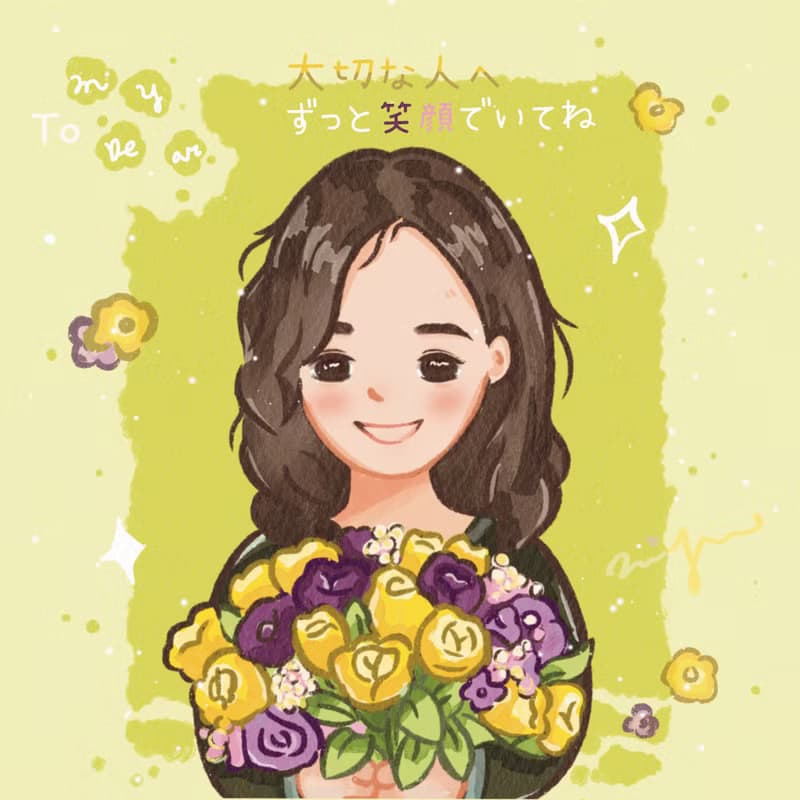 【數位】【似顏繪】精緻似顏繪-節慶賀卡/父親節/母親節/生日祝賀/情人節